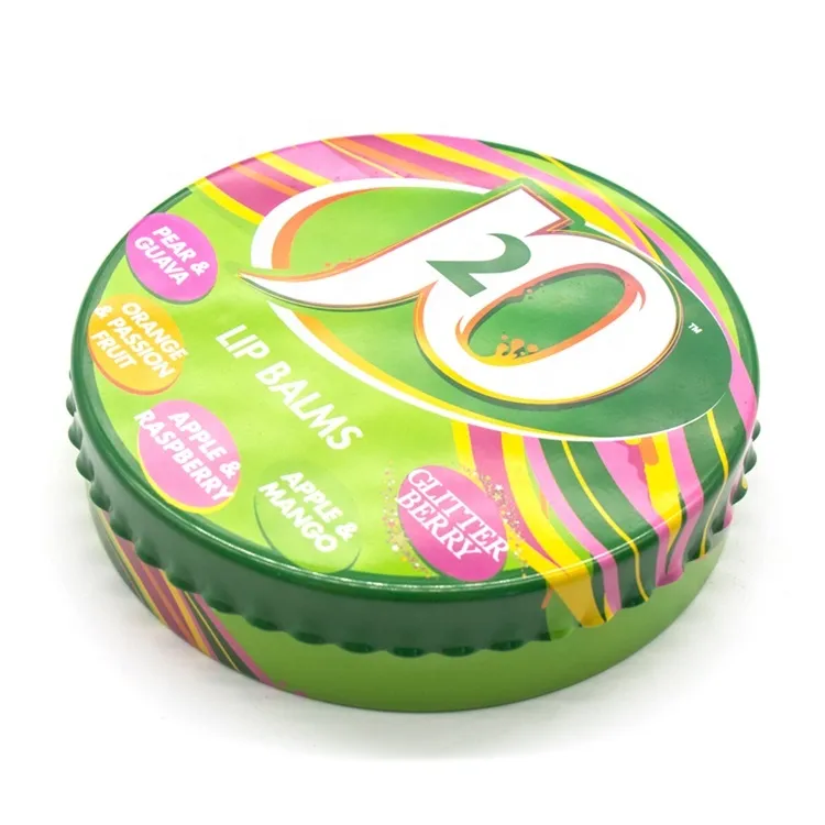 Hot sale clear window lid candy sweets rectangle round metal tin box