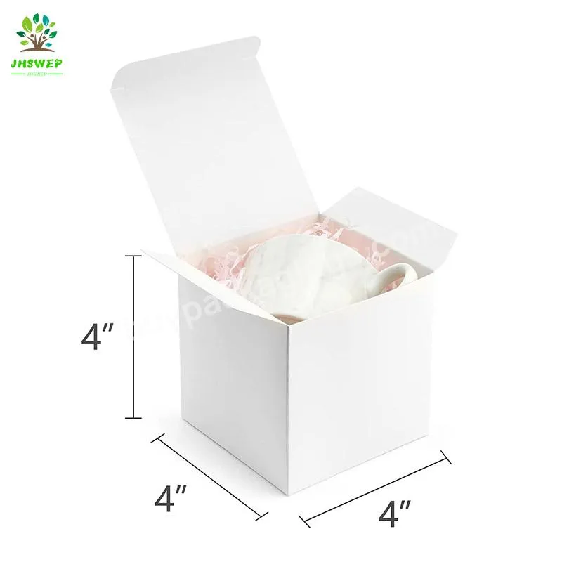 Hot Sale Shipping Book Boxes 4*4*4 Inches Folding White Box Small Shipping Box For Jewelry - Buy Shipping Book Boxes,Square Shipping Boxes,Small Shipping Box For Jewelry.