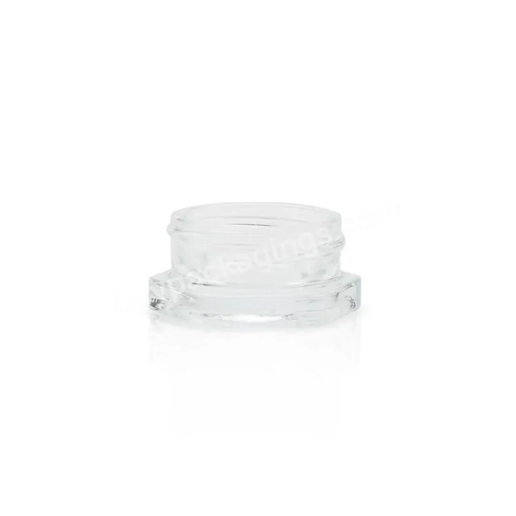 Hot Sale Thick Bottom Low Profile 7ml 10ml Glass Concentrate Jars 3ml 5ml Small Container For Cream - Buy Hot Sale Thick Bottom Low Profile 7ml 10ml Glass Concentrate Jars 3ml 5ml Small Container For Cream,Hot Sale Thick Bottom Low Profile 7ml 10ml G