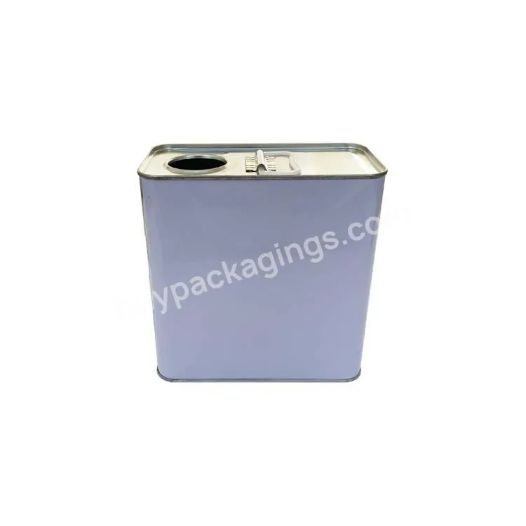 Hot Sell 2 Litre Rectangular Metal Paint Chemical Tin Cans With Pull Out Lid For Paint Packaging - Buy Tin Cans,Metal Paint Chemical Tin Cans,Tin Cans With Pull Out Lid.