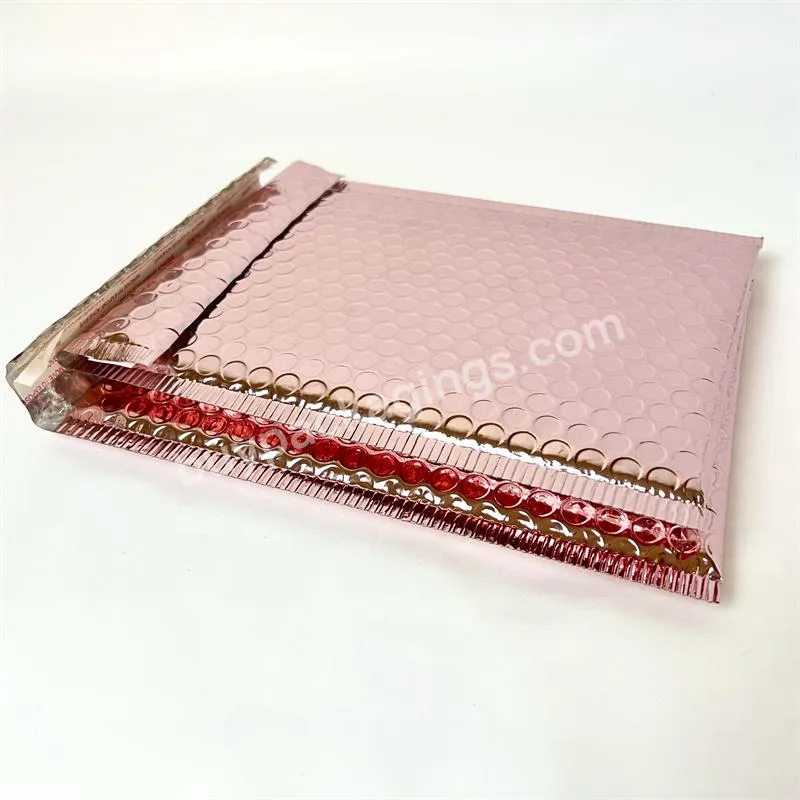 Hot Sell Bubble Mailers Customized Printed Shipping Bag Poly Rose Gold Bubble Mailer Bags
