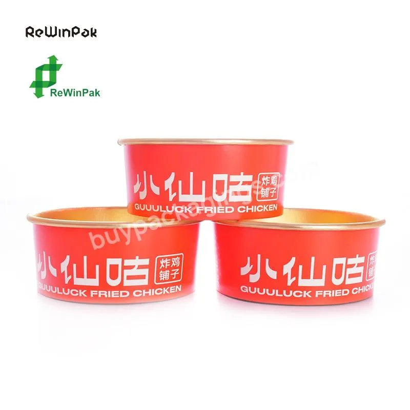 Hot Selling 750ml,500ml,1100ml Pla Coating Ripple Wall Kraft Paper Hot Noodle Soup Bowl With Pp Lid Cover