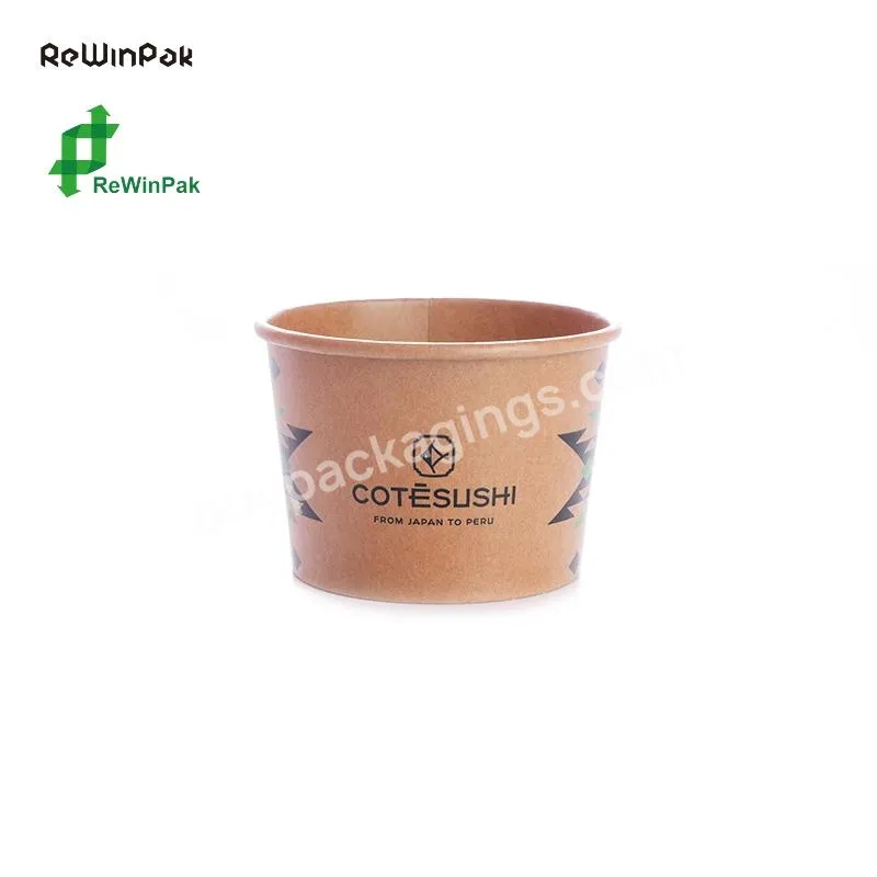 Hot Selling Custom Paper Soup Cup Kraft Soup Bowl Hot Food Container Disposable Paper Plates & Bowls