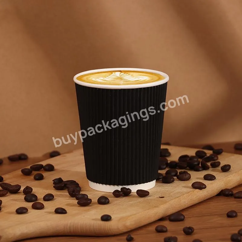 Hot Selling Disposable Paper Coffee Cup With High-end No Leakage Lids - Buy 9oz Paper Cups,Waffle Paper Cups,Disposable Paper Cup.
