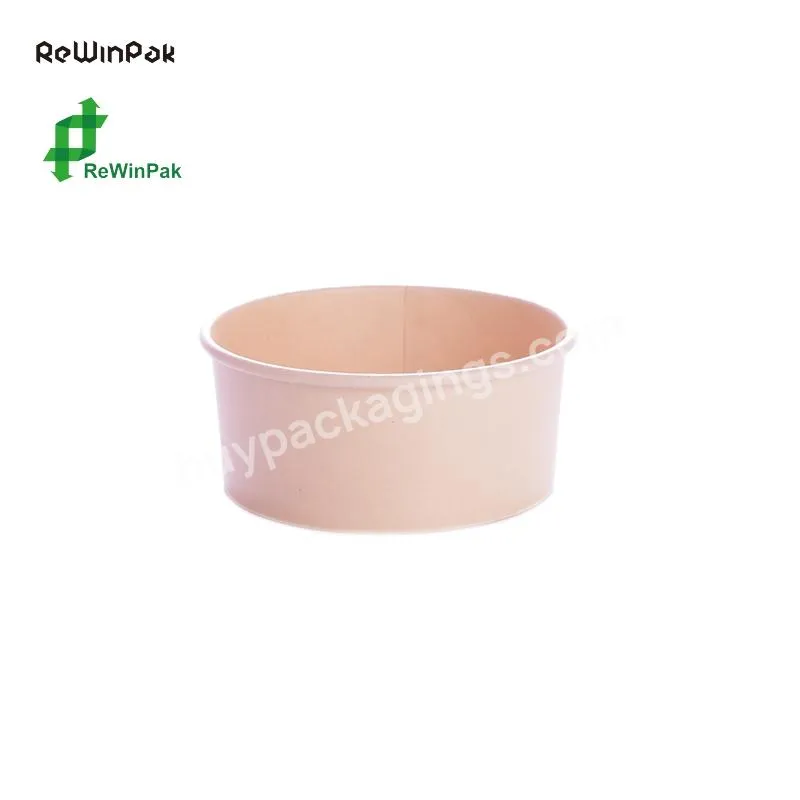Hot Selling Disposable Ramen Paper Bowls Pe Coating Paper Round Bowl 750cc Supplier