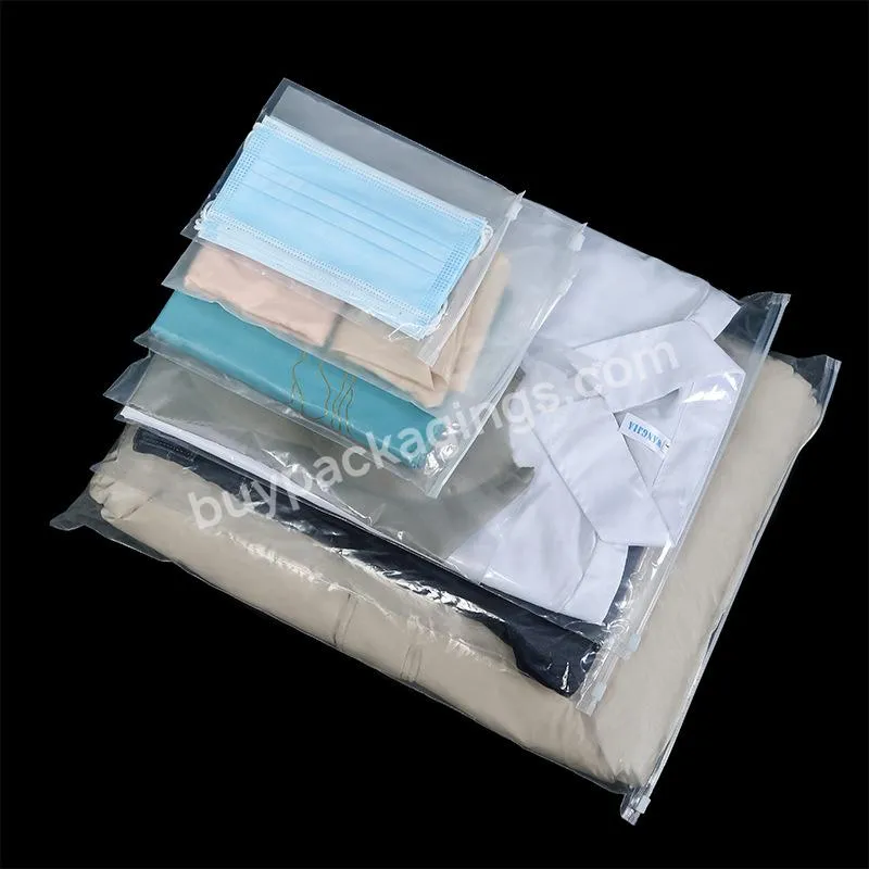 Hot Selling Eco Friendly Zipper Resealable Clothes Packaging Frosted Plastic Ziplock Bag - Buy Plastic Packaging Bag Pvc,Recyclable Packaging Bag,T Shirt Packaging Plastic Bag.