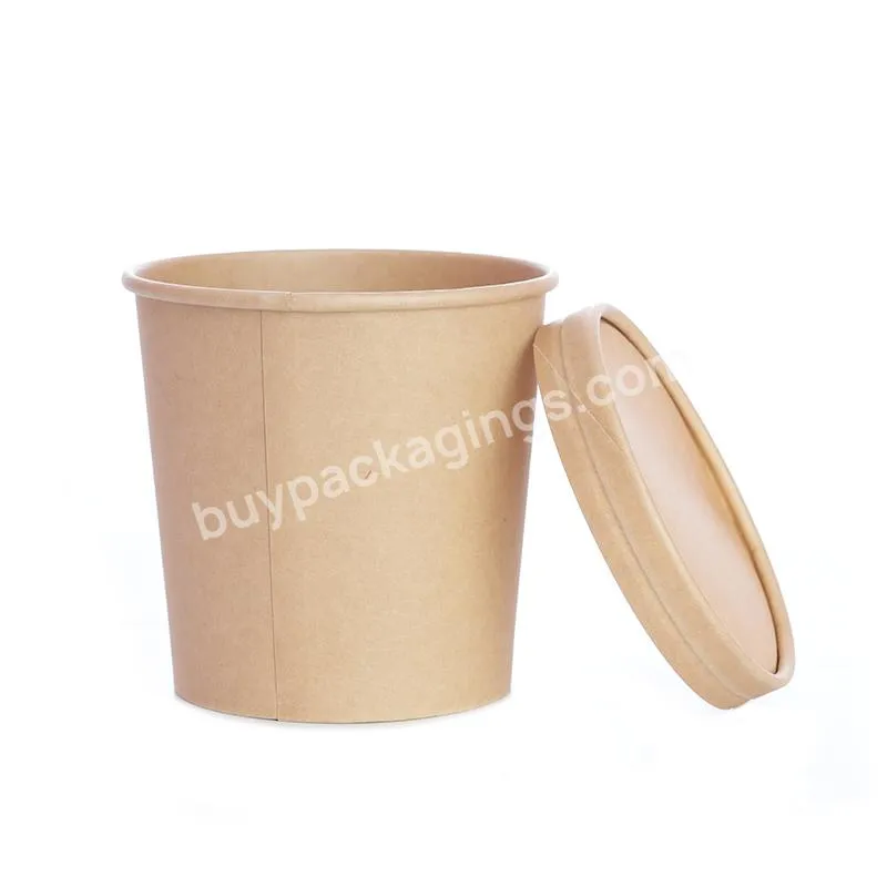 Hot Selling Kraft Disposable Soup Container For Food Soup Porriage With High Temperature Resistance Pp Lids - Buy Hot Selling Kraft Disposable Soup Container For Food Soup Porriage With High Temperature Resistance Pp Lids,Disposable Paper Soup Cups W