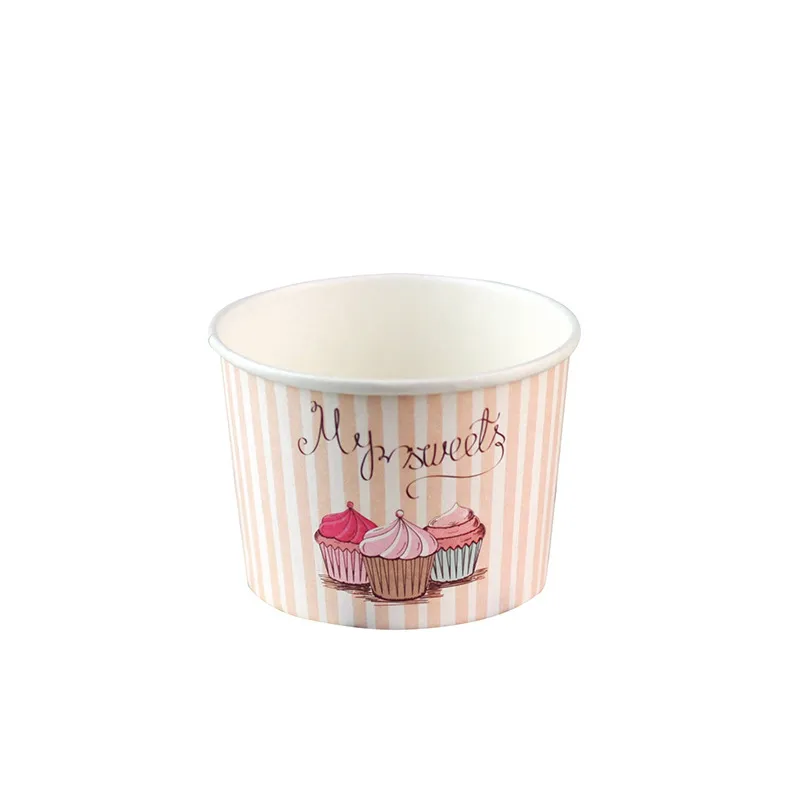 Ice Cream Paper Cup Disposable Ice Cream Paper Bowl Yogurt Ice Cream Pudding Paper Bowl