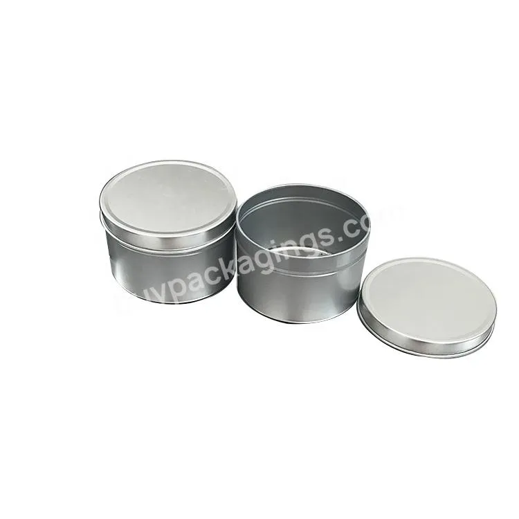 In Stock 8oz Empty Round Metal Tin Can For Candle Packaging - Buy Round Tin Can,Round Candle Tin Cans,Round Candle Tin Cans With Lids.
