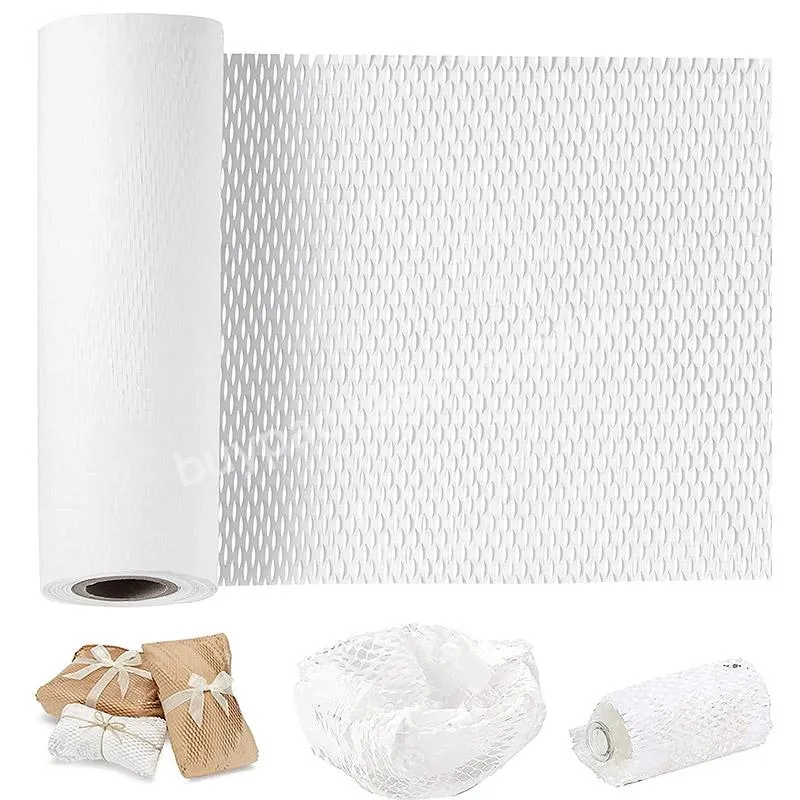 In Stock Packaging Material White Honeycomb Kraft Packaging Recyclable Honeycomb Paper Kraft - Buy Protective Cushioning Packaging Material Honeycomb Kraft Packaging Wrapping Paper Roll Brown For Wrapping,Recyclable Honeycomb Paper Kraft Paper Wrappi