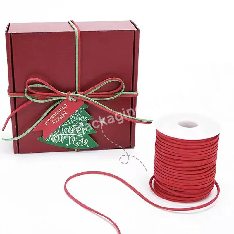 Joywood High Quality Korea Colored Deer Skin Rope Diy Thin Rope Flower Bouquet Gift Packaging Ribbon - Buy Gift Ribbons,Ribbon Printing Machine,Ribbons For Gift Wrap.