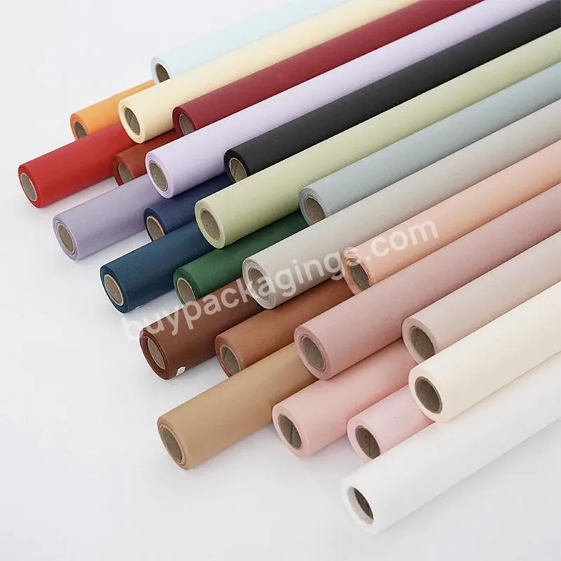 Joywood New Waterproof Pure Color Custom Paper Wrapping Korean Flower Bouquet Wrapping Paper