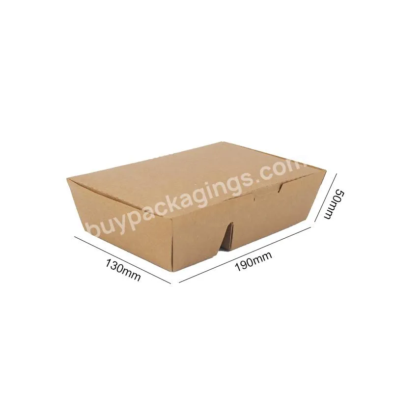 Leakproof Environmentally Microwave Recycle Divided Kraft Paper Lunch Box - Buy Small Kraft Paper Cookie Boxes,Multi-layer Lunch Box,Paper Folding Lunch Box.