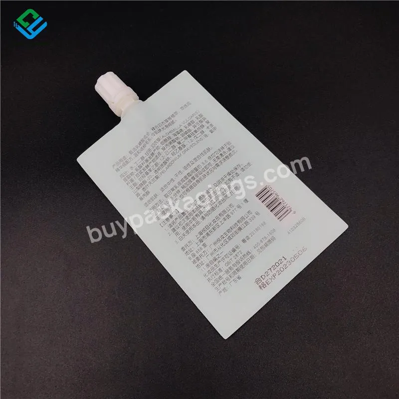Liquid Packaging Bag Supplier Customized Print Logo 10g Spout Pouch For Cosmetic And Sunblock - Buy 3.5 Oz Bottom Filling Seal Spout Bag Portable Travel Pouch With Spout Bag For Facial Skincare Sample Packaging Bags,2ml/3ml/8ml Mini Sachet Packaging