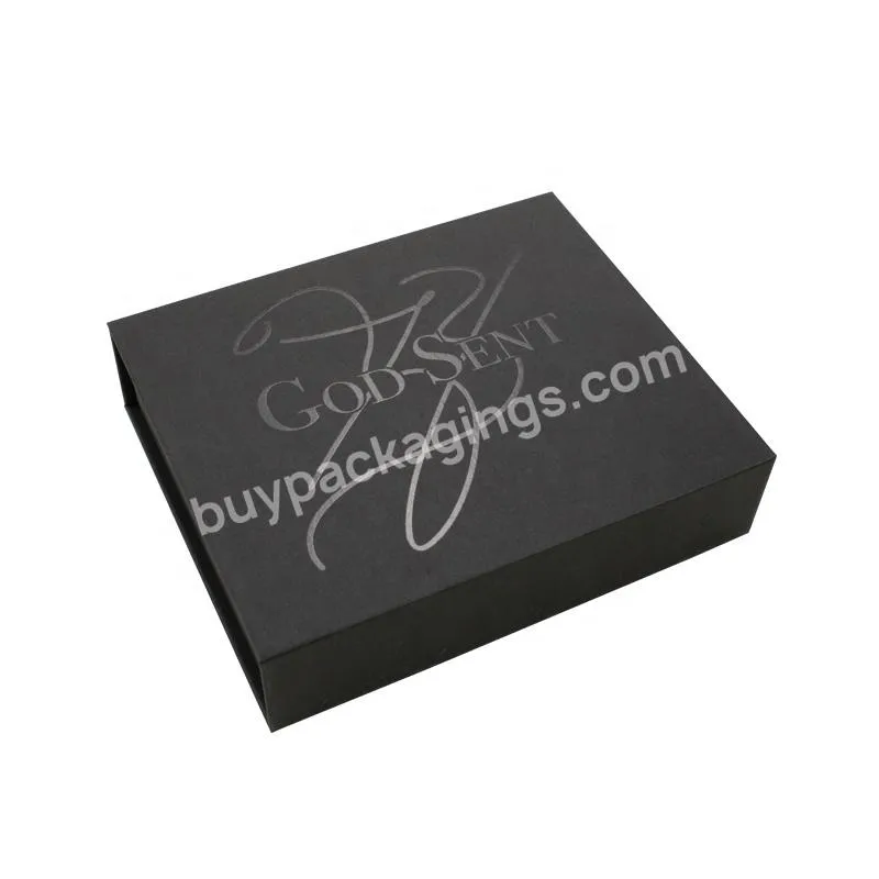 Luxury Cardboard Material Paper Gift Box Black Chocolate Coffee Boxes Packaging Rigid Magnetic Box