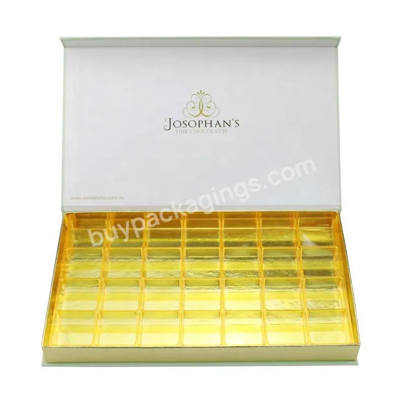Luxury Cardboard Paper Folding Packaging Wedding Sweet Chocolate Gift Box with Compartments