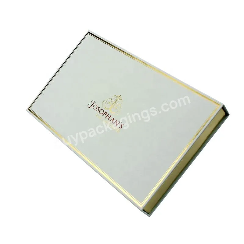 Luxury Paper Candy Gift Box Black Magnetic Closure Rigid Thick Chocolate Bar Box Custom Logo Chocolate Packaging Boxes With Tray