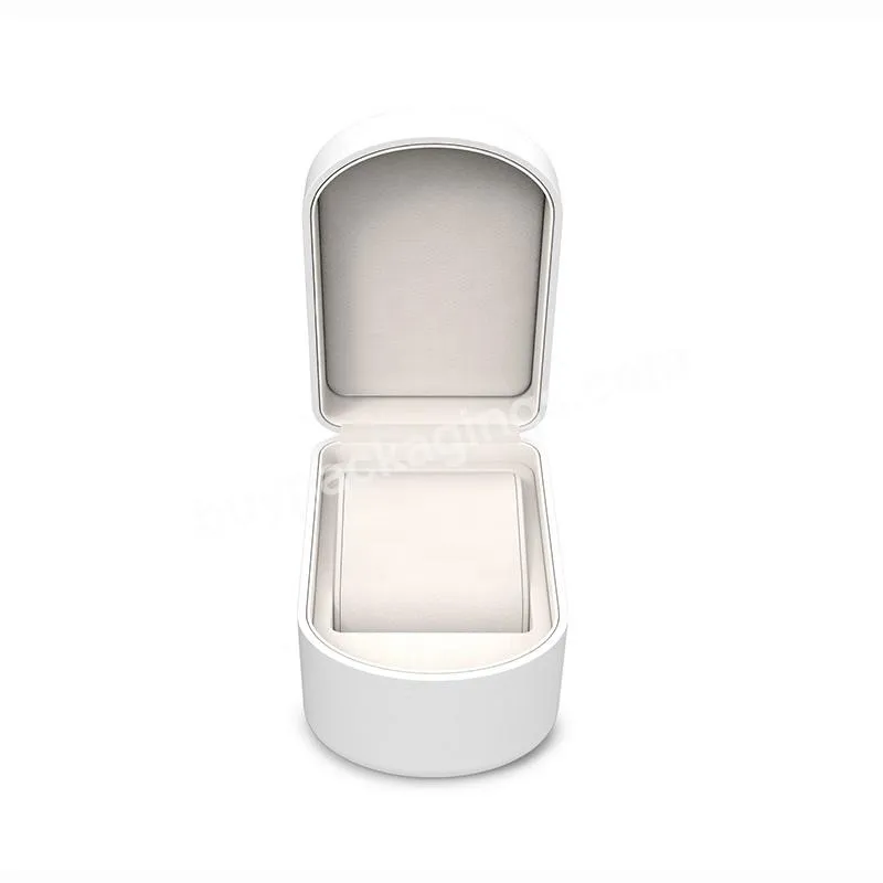 Luxury white watch box small moq customize printing high quality watch with boxes cases packaging