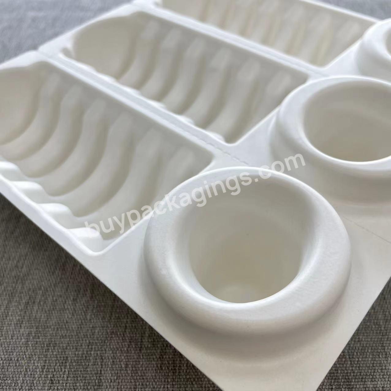 Manufacture Folding Recyclable Cosmetic Molded Pulp Packaging Box Tray Insert Paper Moulding Inner Tray - Buy Tray Insert Paper,Recyclable Moulding Tray,Manufacture Inner Tray.