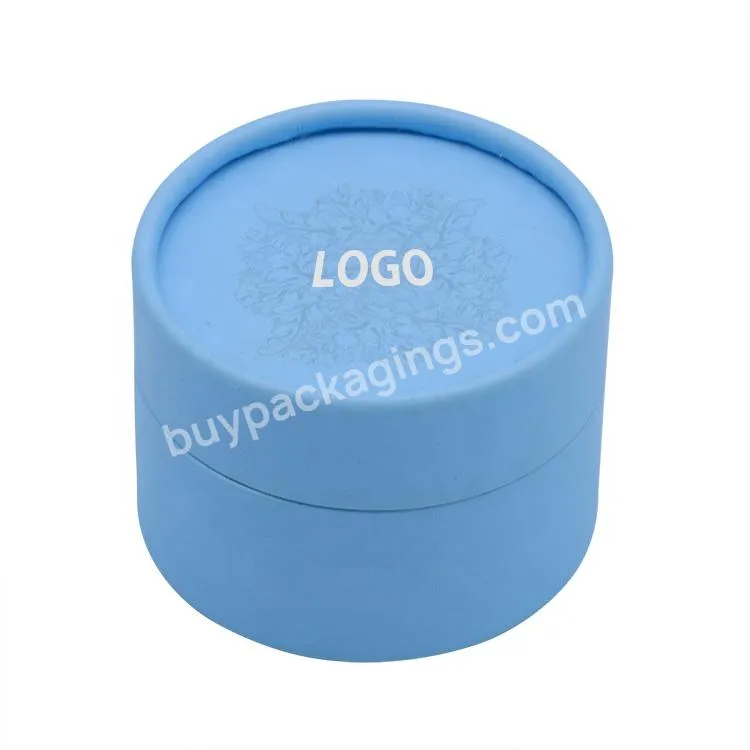 Manufacture Wholesale Custom Logo Matte Foil inside Small Simple Cylinder Gift Paper Round Tube Box