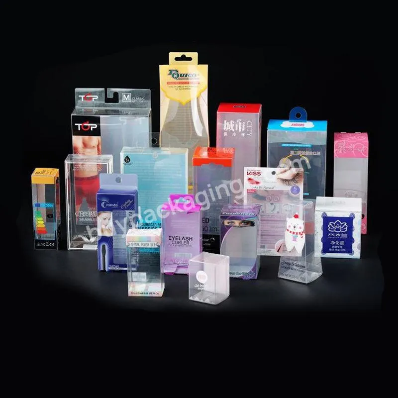 Manufacturers Wholesale Multi Size Pvc Packaging Boxes Transparent Plastic Frosted Box