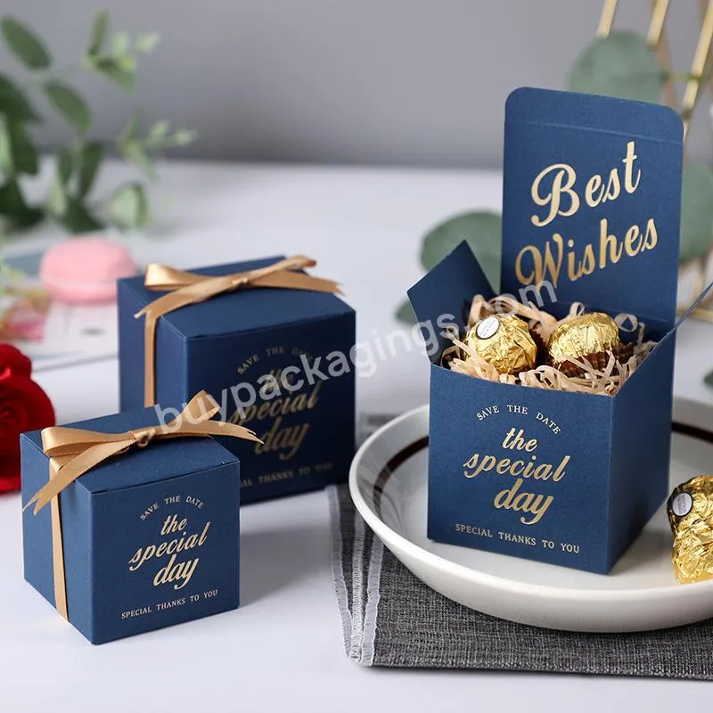 Mini Cardboard Candy Chocolate Sweets Wedding Favor Packaging Box
