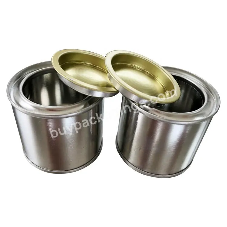 Mini Round Tin Can With Lid For Glue And Paint - Buy Mini Round Tin Can,Round Can,Can For Glue.