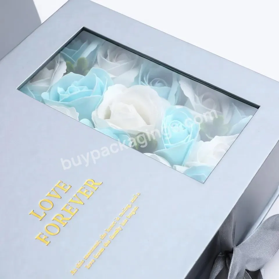 mother's day mom flower packaging box with pvc lid mom flower box mothers day gifts mom boxes for flowers