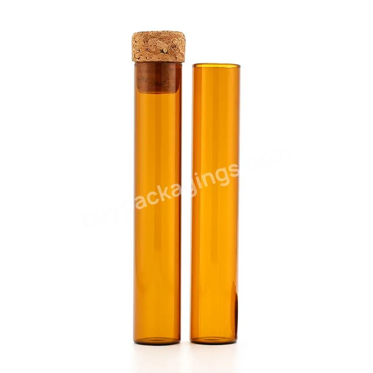 New Cork Vial Bottle 127mm Recyclable Amber Glass Tube Dried Flower Pre Packaging With Cork Stopper - Buy New Cork Vial Bottle 127mm Recyclable Amber Glass Tube Dried Flower Pre Packaging With Cork Stopper,New Cork Vial Bottle 127mm Recyclable Amber