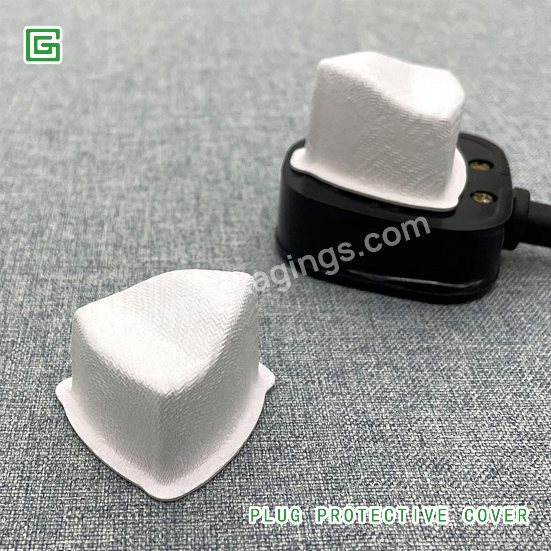 New Design Biodegradable Recycled Bagasse Custom Paper Molded Pulp Plug Protective Sleeve Packaging - Buy Biodegradable Electronic Packaging,Disposable Bagasse Molding Pulp Pressed Insert,Eco Friendly Plant Fiber Electronic Device Paper Pulp Packagin