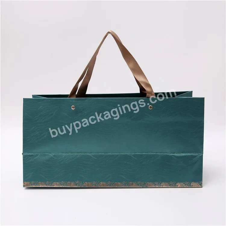 New Design Recyclable Shopping Paper Bag Printing Color Paper Gift Bag Packaging With Handles