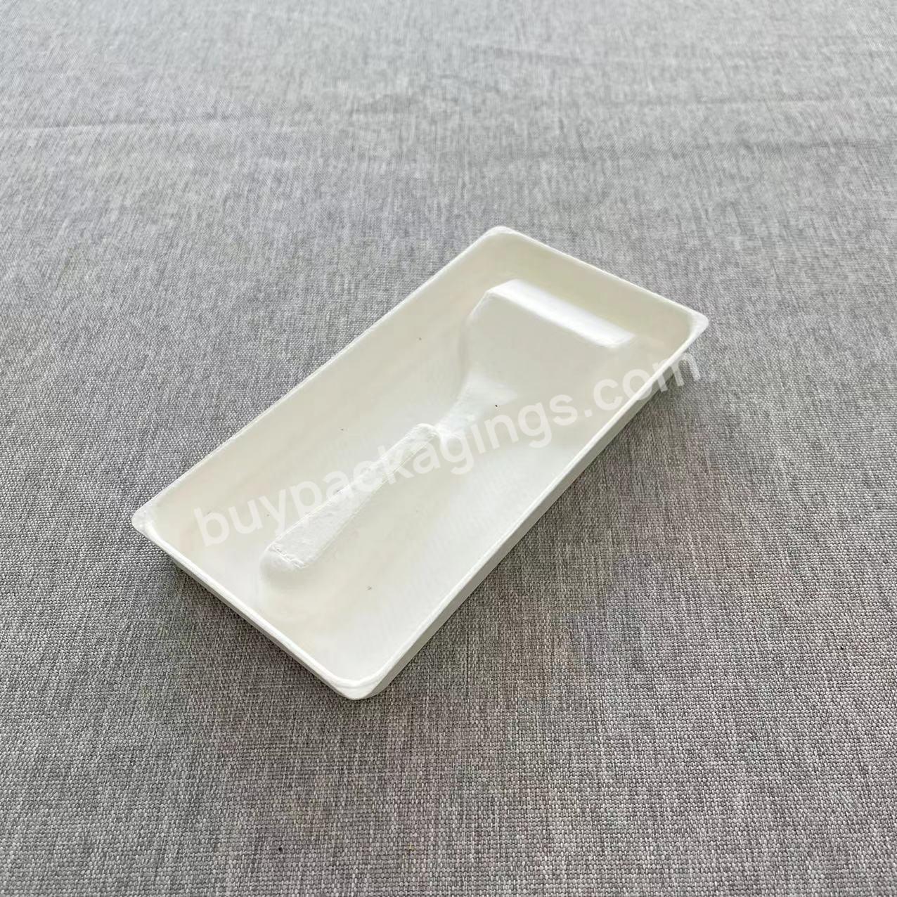 Oem Design Environmentally Friendly Luxury Molded Paper Sugar Cane Bagasse Pulp Inner Material Packaging Tray - Buy Oem Design Paper Tray,Paper Pulp Material Packaging Tray,Pulp Bagasse Inner Tray.