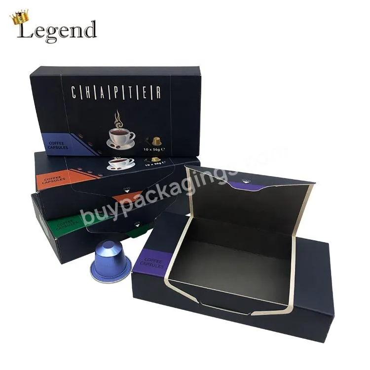 OEM Easy Tear Sweets Paper Packaging Box Custom Brand Printing Luxury Capsule Coffee Box