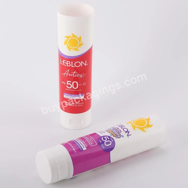 Oem/odm 30g50g80g100g Laminated Tube Customized Sunscreen Essence Skin Care Cream Tube Cosmetics Packaging Pe Plastic Tube - Buy Luxury Plastic Cosmetic Skincare Packaging Set,White Plastic Screw Bottle 30ml,Biodegradable Packaging And Printing For S
