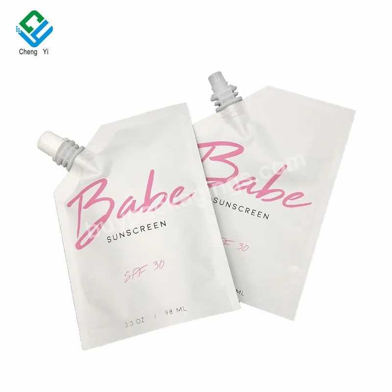 Packaging Bags' Supplier Customized 100g 3.5oz Plastic Standing Pouch With Spout For Skincare Products Liquid - Buy Recyclable Plastic Compostite Stand Up Spout With Nozzle Packaging Bag For Liquid Cream And Hair Moisturizer,1oz 40g 50ml Special Shap