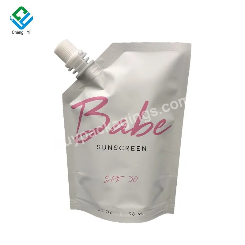 Packaging Bags' Supplier Customized 100g 3.5oz Plastic Standing Pouch With Spout For Skincare Products Liquid - Buy Recyclable Plastic Compostite Stand Up Spout With Nozzle Packaging Bag For Liquid Cream And Hair Moisturizer,1oz 40g 50ml Special Shap