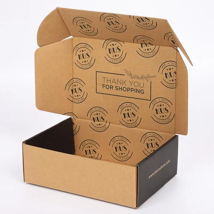 Packaging Custom Design Kraft Paper Corrugated Box Mail Packaging Boxes