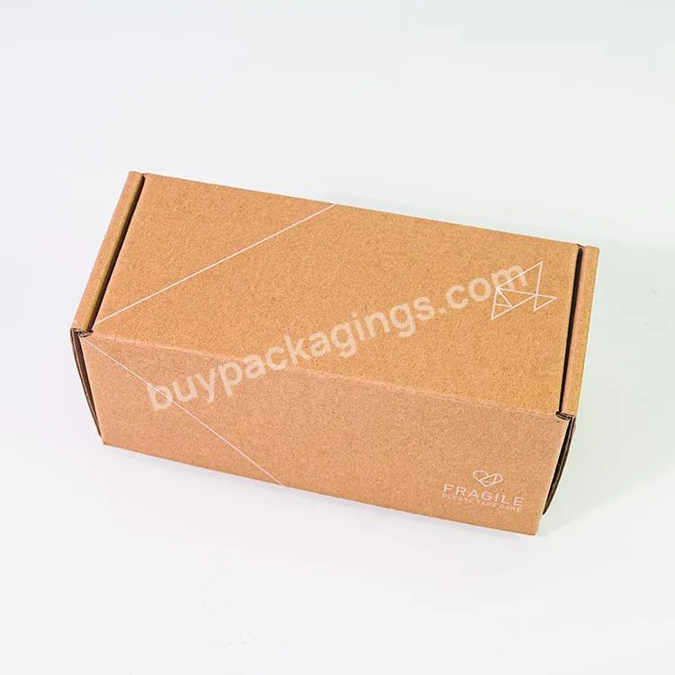 Packaging Custom Design Kraft Paper Corrugated Box With Logo - Buy Mailer Kraft Box,Mailer Corrugated Box,Mailer Boxes With Logo.