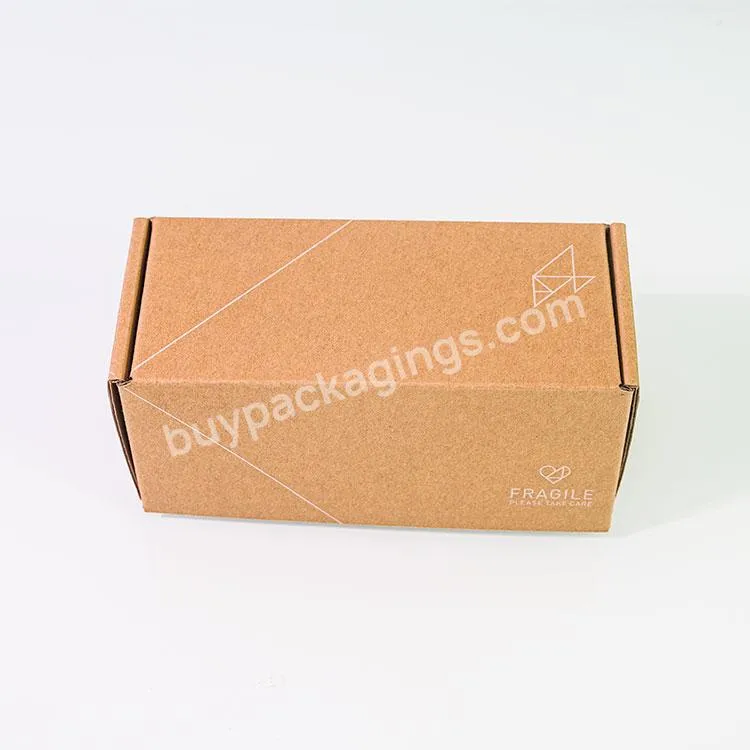 Packaging Custom Design Kraft Paper Corrugated Box With Logo - Buy Mailer Kraft Box,Mailer Corrugated Box,Mailer Boxes With Logo.