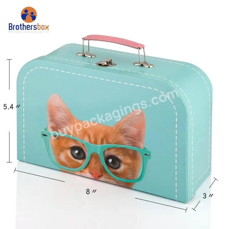 paper cardboard suitcase box for children