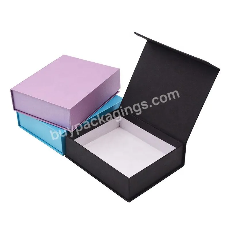 Paper Packaging Hair Extension Gift Boxes Small Custom Magnetic Closure Paperboard Box For Gift Packaging