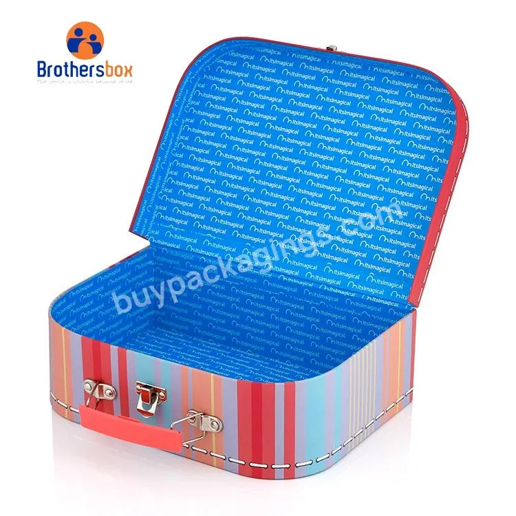 paper suitcase box gift storage box with lid