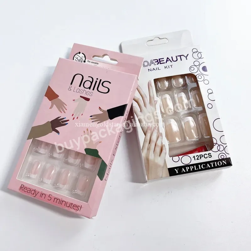 Personalized Printed Luxury Quality False Eyelashes Box False Nails Packaging Box For Cosmetics - Buy False Nails Box,Eyelash Box Packaging,Packaging Box For Cosmetics.