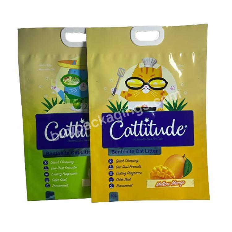 Plastic Cat Litter Packaging With Handle Large Oem Bags For Cat Litter - Buy Oem Bags For Cat Litter,Packaging Bags For Cat Litter,Cat Litter Sand Packaging.