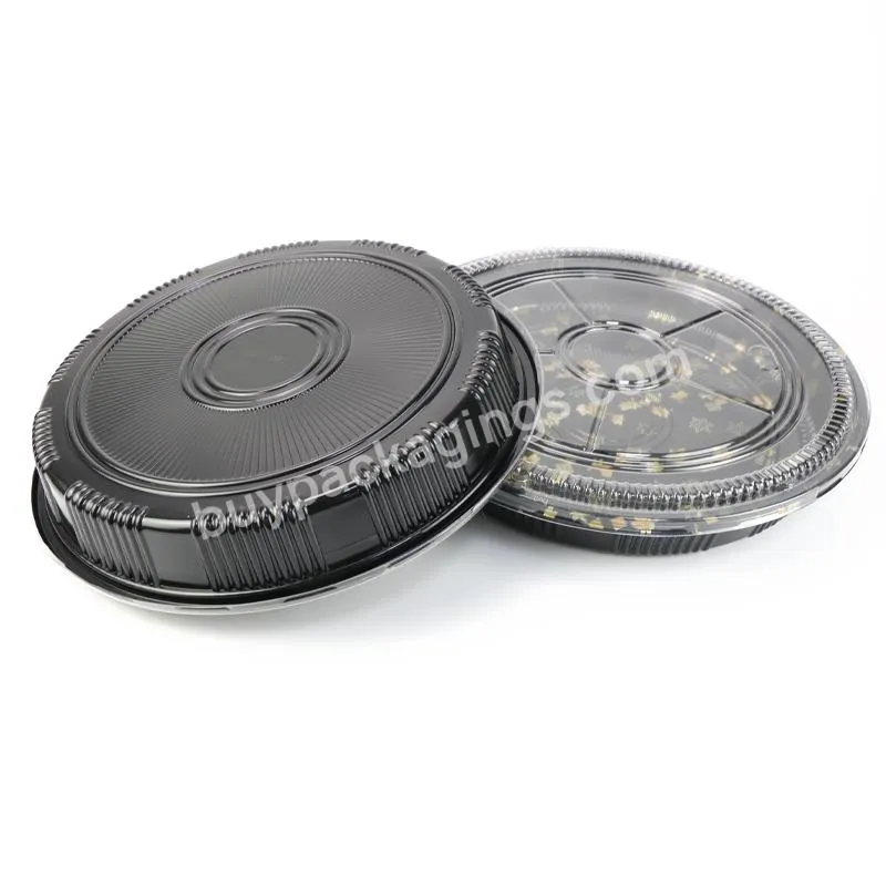Plastic Japanese Recyclable Restaurant Disposable Round Takeaway Sushi Packaging Box - Buy Food Sushi Packaging Box,Packaging Sushi Box With Clear Lid,Plastic Sushi Box.