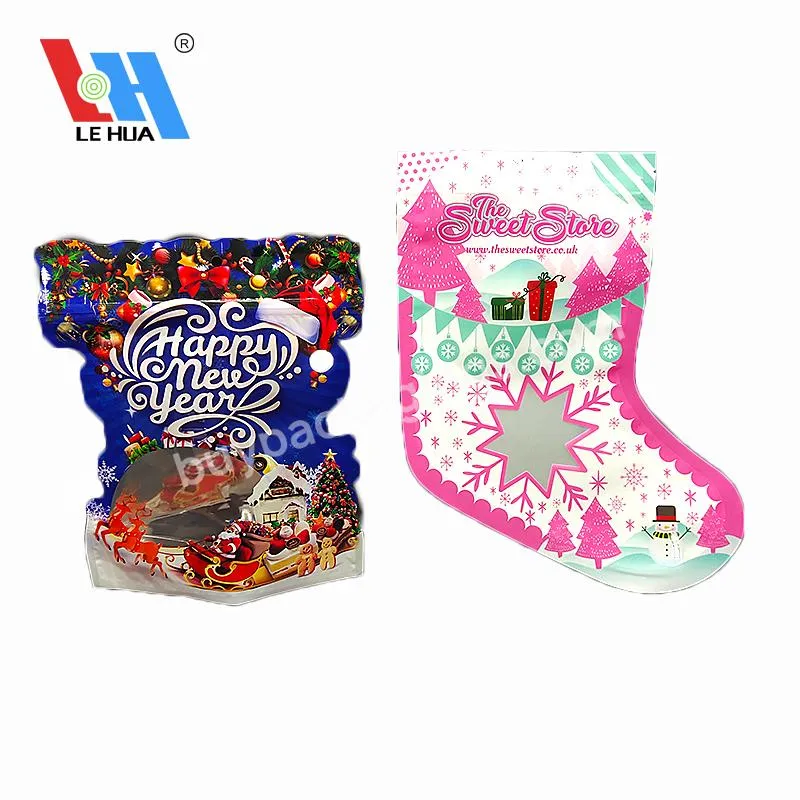 Plastic Stand Up Special-shaped Zipper Pouching Mylar Food Bags With Ziplock And Clear Window - Buy Stand Up Bag,Pouch For Food,Zipper Stand Up Bag.