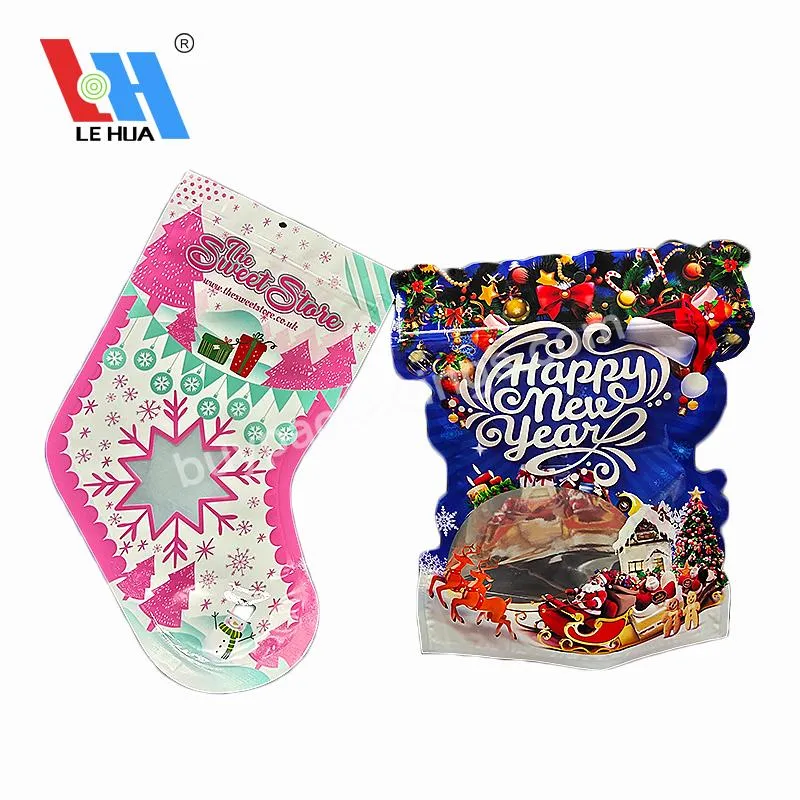 Plastic Stand Up Special-shaped Zipper Pouching Mylar Food Bags With Ziplock And Clear Window - Buy Stand Up Bag,Pouch For Food,Zipper Stand Up Bag.