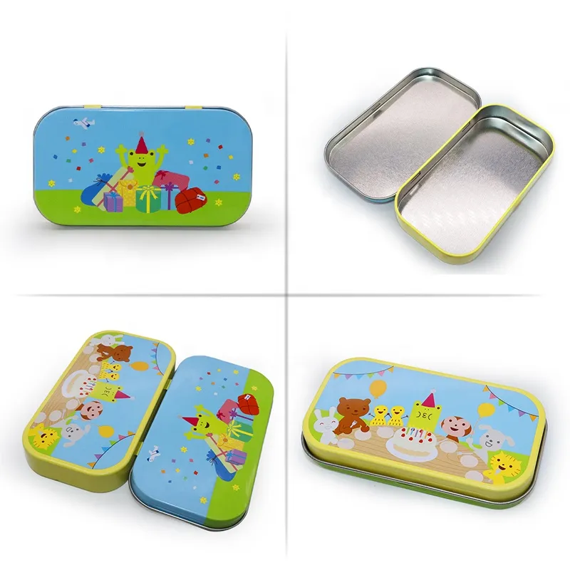 printed spice metal tin lid storage tea food packaging gift cans boxes wholesale manufacture