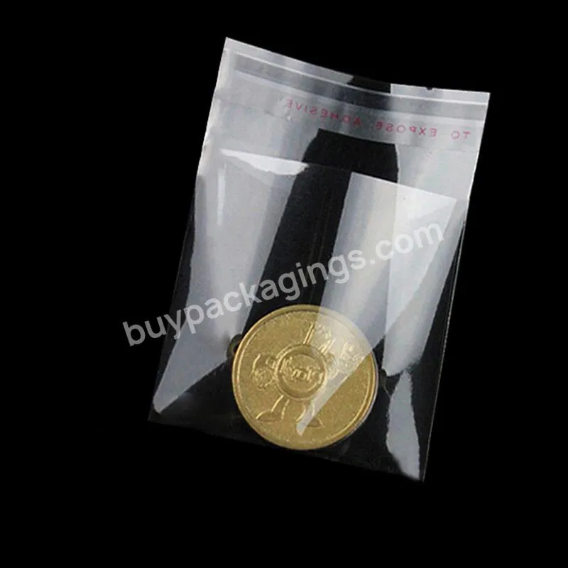 Printed Transparent Clear Self Adhesive Bag Thick Self Sealing Small Candy Cookie Package Storage Bopp Plastic Bag - Buy Bopp Plastic Bag,Bopp Bag Printed,Bopp Bag.
