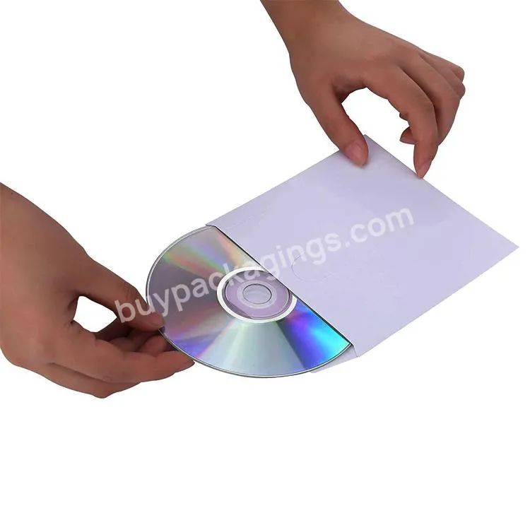 Printing Round Cardboard Paper Envelopes Cd Dvd Covers Sleeves Case Holder With Window - Buy White Paper Cd Sleeves With Window,Paper Envelopes Cd Dvd Covers Sleeves Case,Cardboard Sleeve Packaging.